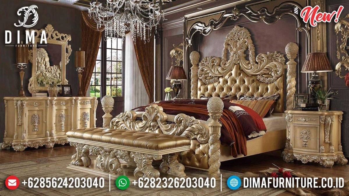 Set Tempat Tidur Mewah Classic Jepara Golden Victorian ST-0896 Set Tempat Tidur Mewah Classic Jepara Golden Victorian ST-0896