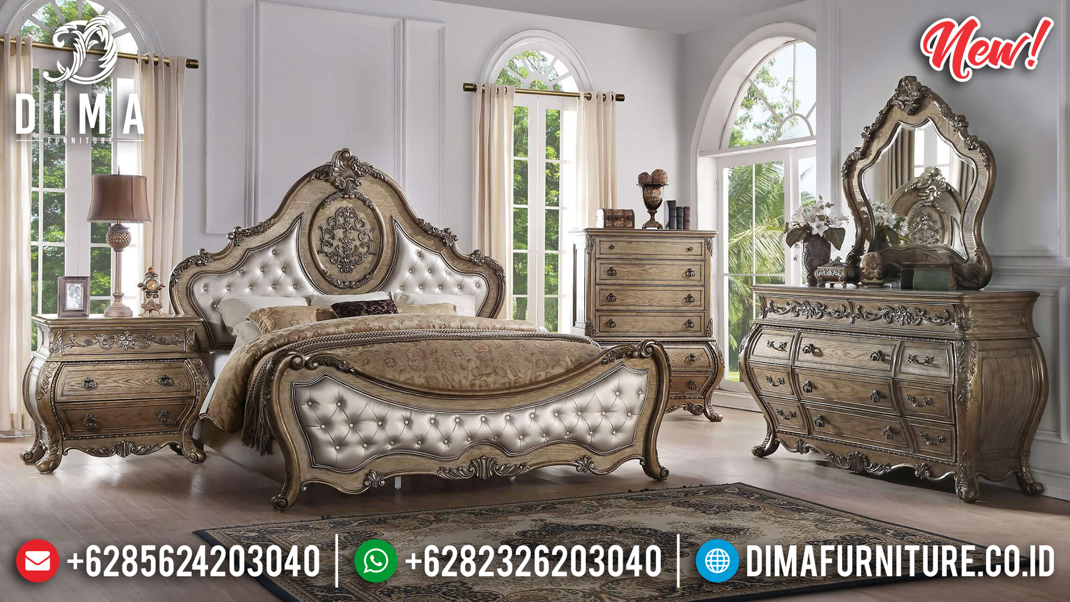 Set Kamar Tidur Klasik Mewah Luxury Bedroom ST-0908
