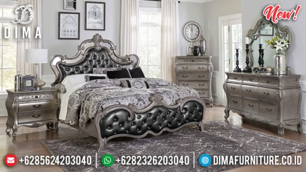 Set Tempat Tidur Mewah Klasik Brigette Silver ST-0909 — Set Tempat Tidur Mewah Set Tempat Tidur Mewah Klasik Brigette Silver ST 0909 — Set Tempat Tidur Mewah