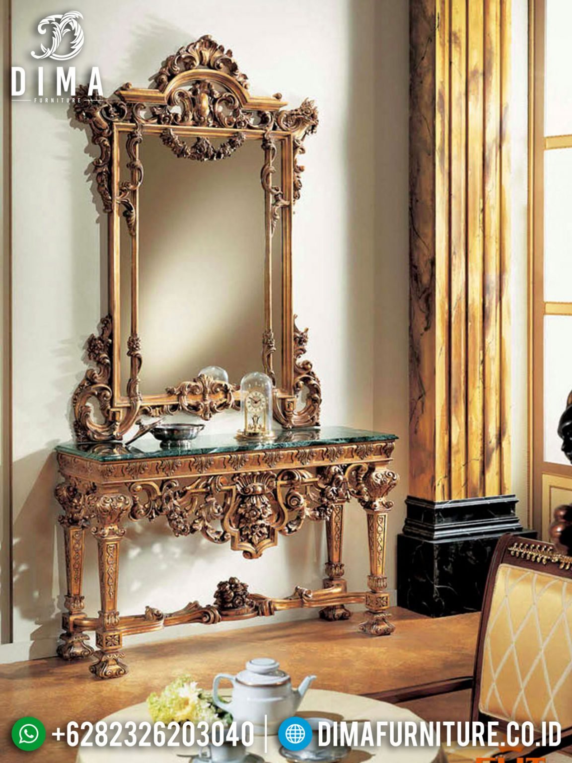 Best Meja Konsol Ukir Jepara Luxury Style Italian Empire Furniture Jepara ST-0968