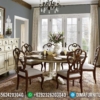End Year Sale Meja Makan Minimalis Bundar New Set Classic Design Jepara ST-0954 | Sofa Tamu Jepara - Dima Furniture End Year Sale Meja Makan Minimalis Bundar New Set Classic Design Jepara ST-0954