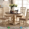 Jual Meja Makan Bundar Minimalis Classic Luxury Simple Design Mebel Jepara ST-0952