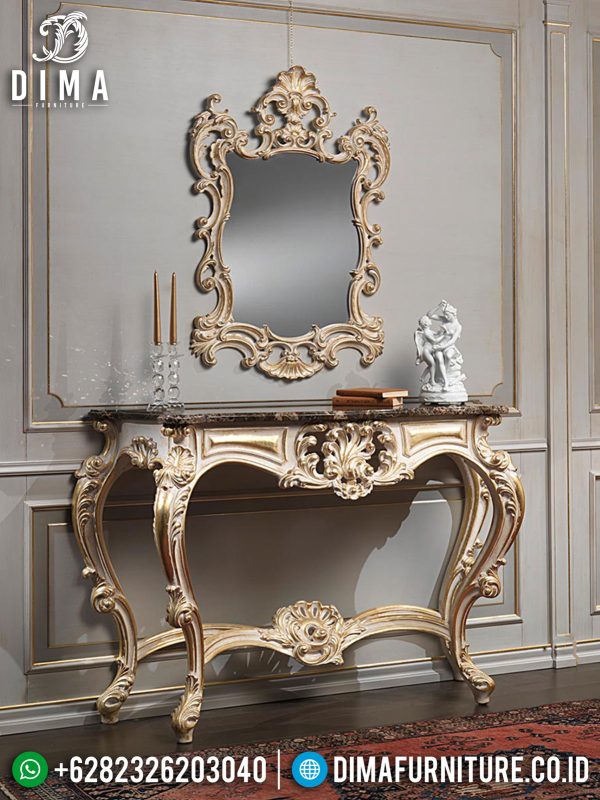 Meja Konsul Mewah Jepara Luxury Carving Beautiful Design Furniture Jepara Realese ST-0964