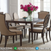 Meja Makan Minimalis Gianluigi Natural Klasik Jati New Mebel Jepara ST-0925