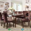 Meja Makan Minimalis Klasik Luxury Soft Beludru Fabric New Set Mebel Jepara ST-0927 | Sofa Tamu Jepara - Dima Furniture Meja Makan Minimalis Klasik Luxury Soft Beludru Fabric New Set Mebel Jepara ST-0927
