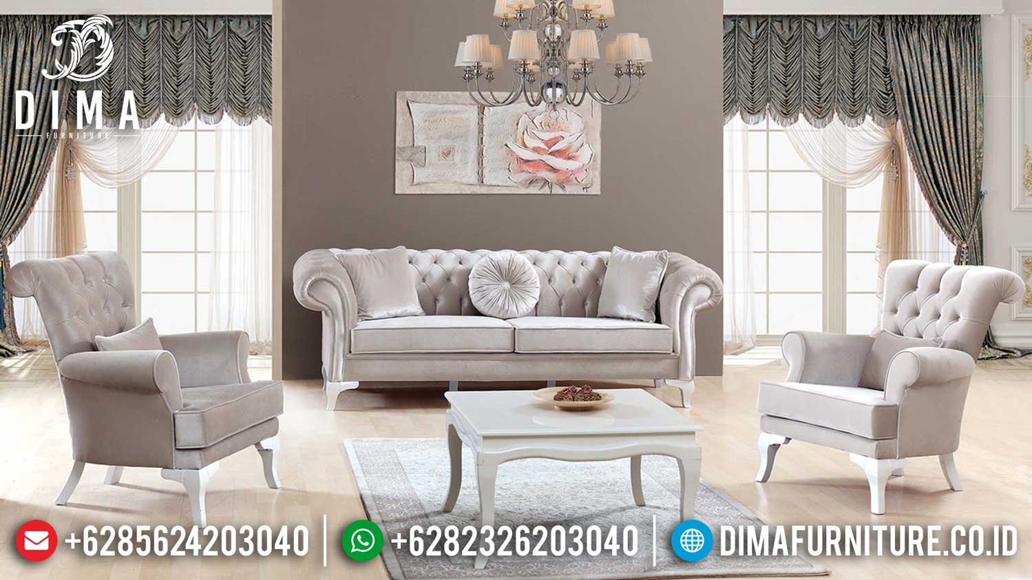 New Sofa Mewah Ruang Tamu Jepara Luxury Classic Best Seller Item ST-0978