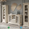 Best Sale Bufet TV Minimalis Jepara Putih Duco New Modern Style Furniture ST-1017