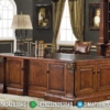 Desain Meja Kerja Minimalis Mewah Classic Natural Jati Perhutani Best Quality ST-1051