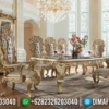 Elegant Claudia Style Meja Makan Mewah Jepara Golden Shine Glossy Luxury ST-1053