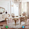 Great Sale Kursi Meja Makan Mewah Set Luxury Carving Golden Duco Combination ST-1037