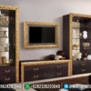 Inspiring Design Bufet TV Minimalis Mewah Golden Carving Luxury Jepara ST-1022