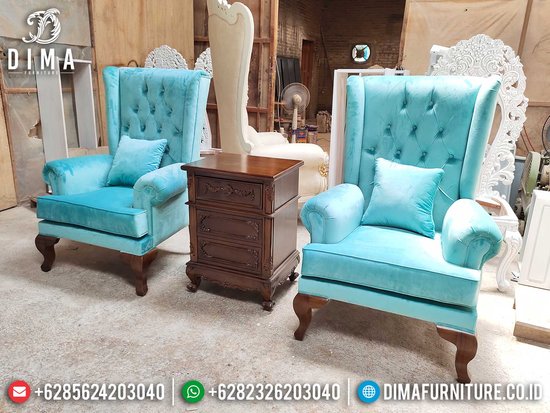 Jual Sofa Tamu Minimalis Single Seat Furniture Jepara Elegant Luxury ST-0998