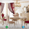 Meja Makan Mewah Ukiran Klasik Luxury Furniture Jepara Terbaru ST-1027