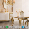 New Meja Makan Mewah Luxury Classic Golden Gloss Superior Design Inspiring ST-1036 | Sofa Tamu Jepara - Dima Furniture New Meja Makan Mewah Luxury Classic Golden Gloss Superior Design Inspiring ST-1036