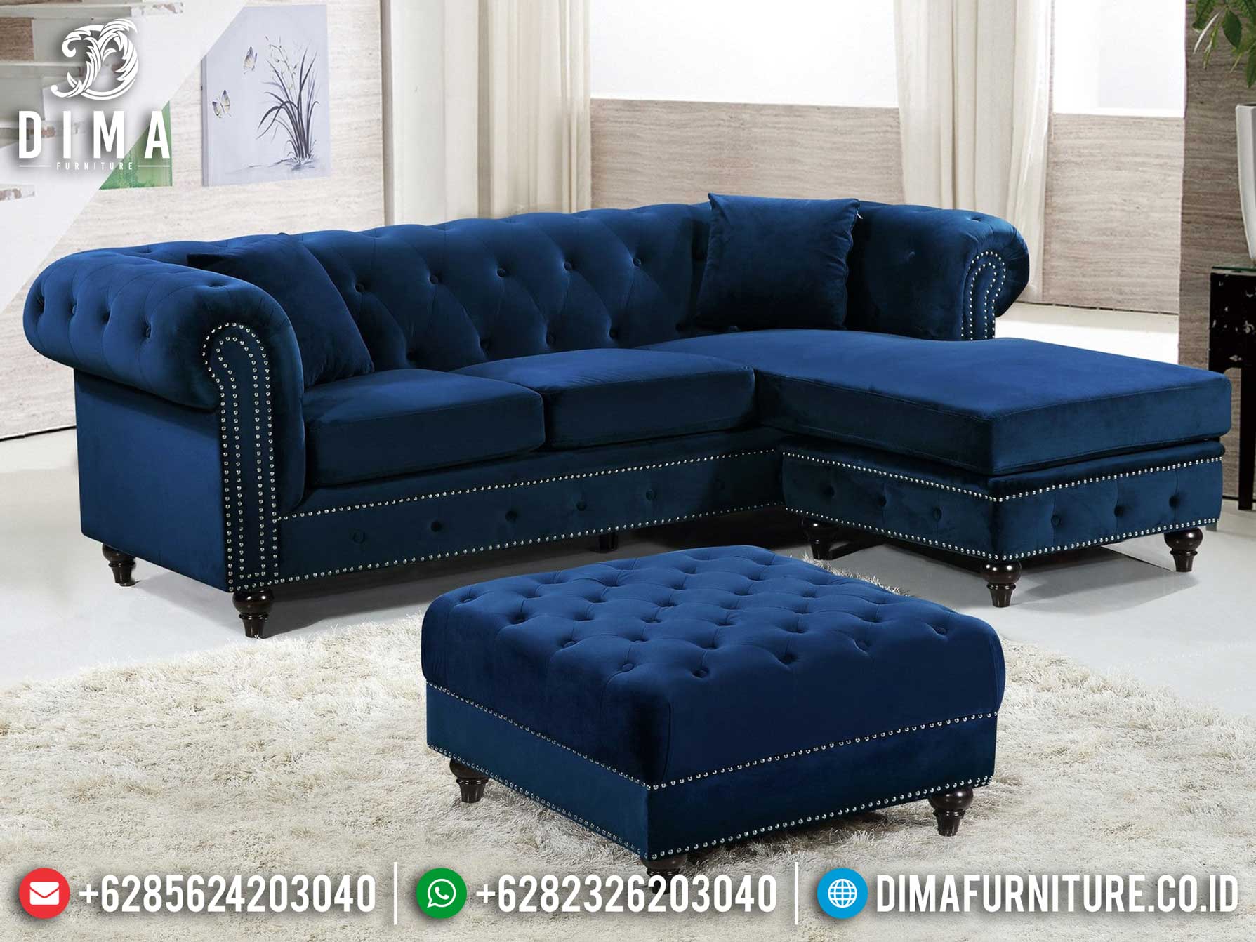 New Sofa Tamu Minimalis Sudut Modern Model Luxury Kekinian ST-0995