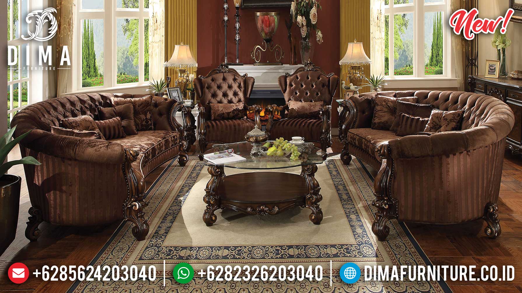 Sofa Tamu Jepara Terbaru Luxury Design Great Classic Emperial Style ST-1012
