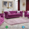 Sofa Tamu Minimalis Chesterfield Luxury Violet Soft Fabrict Best Item ST-0999