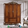 Classic Style Lemari Pakaian Mewah Jati Natural Golden Carving Combine Luxury Jepara ST-1103 | Sofa Tamu Jepara - Dima Furniture Classic Style Lemari Pakaian Mewah Jati Natural Golden Carving Combine Luxury Jepara ST-1103
