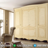 Desain Lemari Pakaian Mewah Jepara Kayu Perhutani Luxury Classic Royal ST-1089