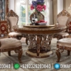 Excellent Set Meja Makan Jepara Ukiran Mewah Kayu Jati Natural Kombinasi ST-1123 | Sofa Tamu Jepara - Dima Furniture Excellent Set Meja Makan Jepara Ukiran Mewah Kayu Jati Natural Kombinasi ST-1123