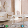 Excellent meja makan minimalis white duco luxury best selling 2021 ST-1168