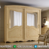 Gorgeous Lemari Pakaian Sliding Mewah Luxury Classic Style Marquetry ST-1086