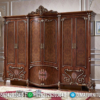 Harga Lemari Pakaian Jati 6 Pintu Luxury Style New Marquetry Motif ST-1097 | Sofa Tamu Jepara - Dima Furniture Harga Lemari Pakaian Jati 6 Pintu Luxury Style New Marquetry Motif ST-1097