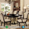 Meja Makan Minimalis Adaline Luxury Classic New Furnitiure Jepara Item ST-1165