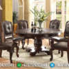 Model Meja Makan Bundar Klasik Jati Terbaru High Quality Mebel Jepara ST-1114 | Sofa Tamu Jepara - Dima Furniture Model Meja Makan Bundar Klasik Jati Terbaru High Quality Mebel Jepara ST-1114