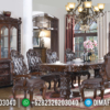 Set Meja Makan Kayu Jati Natural Perhutani Classic Style Luxury Carving Jepara ST-1108 | Sofa Tamu Jepara - Dima Furniture Set Meja Makan Kayu Jati Natural Perhutani Classic Style Luxury Carving Jepara ST-1108