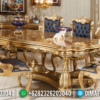 Classic Set Meja Makan Mewah Luxury Golden Stone Color High Quality Product ST-1250