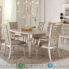 Harga Meja Makan Mewah Minimalis Luxury Champagne Color Simple Design ST-1246 | Sofa Tamu Jepara - Dima Furniture Harga Meja Makan Mewah Minimalis Luxury Champagne Color Simple Design ST-1246