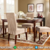 Meja Makan Minimalis Callista Kayu Jati Perhutani Natural Color Classic Luxury ST-1231