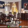 Set Meja Makan Jati Natural Classic Luxury Ukiran Jepara Terbaru ST-1192 | Sofa Tamu Jepara - Dima Furniture Set Meja Makan Jati Natural Classic Luxury Ukiran Jepara Terbaru ST-1192