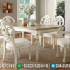 Set Meja Makan Modern Minimalis Putih Jepara Simple Design ST-1229 | Sofa Tamu Jepara - Dima Furniture Set Meja Makan Modern Minimalis Putih Jepara Simple Design ST-1229