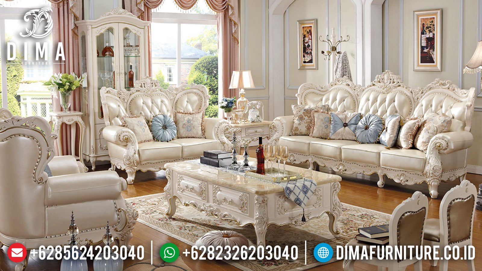 Absolut Sofa Tamu Mewah Klasik Luxury Design New Furniture Jepara ST-1360