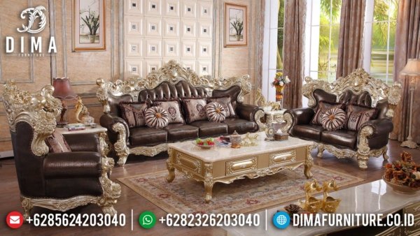 Classic Style New Sofa Tamu Mewah Terbaru Luxury Carving Art Deco Color ST-1362