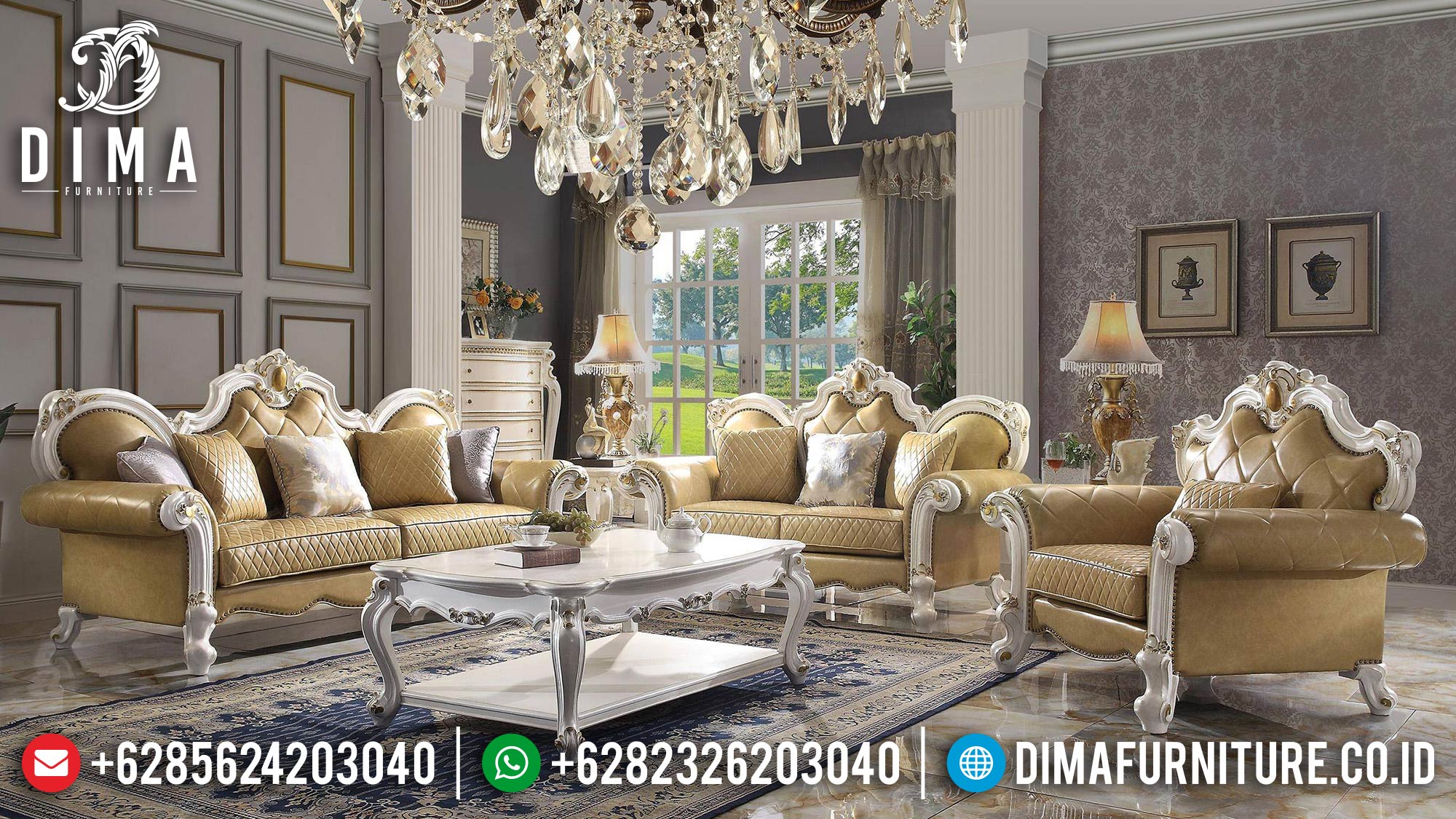 Get Sale Sofa Tamu Ukiran Jepara Luxurious Design ST-1384