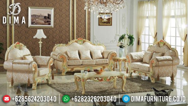 Grand Desain Sofa Tamu Mewah Classic Luxury Furniture Jepara Terbaru ST-1293