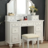 Harga Meja Rias Minimalis Putih Duco Luxury Color Great Quality Solid Wood ST-1330