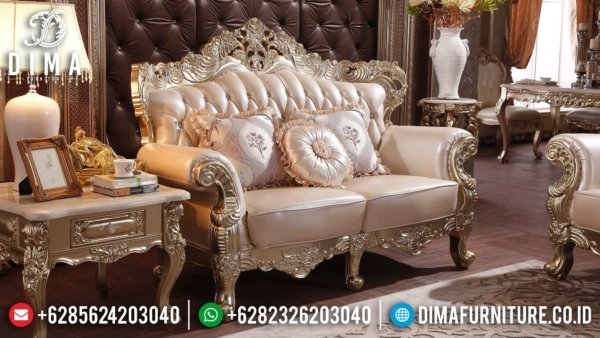 Harga Sofa Tamu Mewah 2 Dudukan Luxury Carving Italian Palace ST-1367