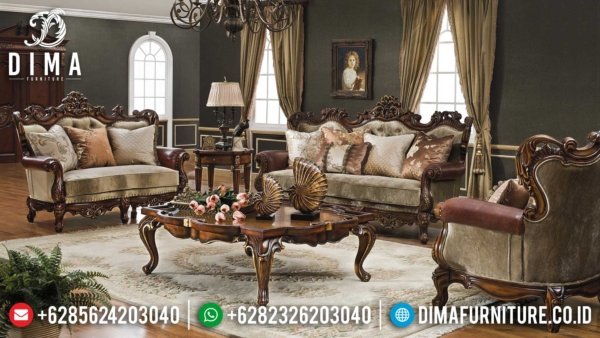 Harga Sofa Tamu Mewah Jepara Luxury Carving Italian Palace Design ST-1292