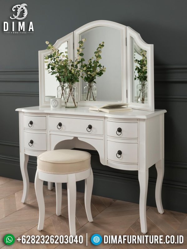 Jual Meja Rias Minimalis Putih Klasik Elegant Style Luxury ST-1332