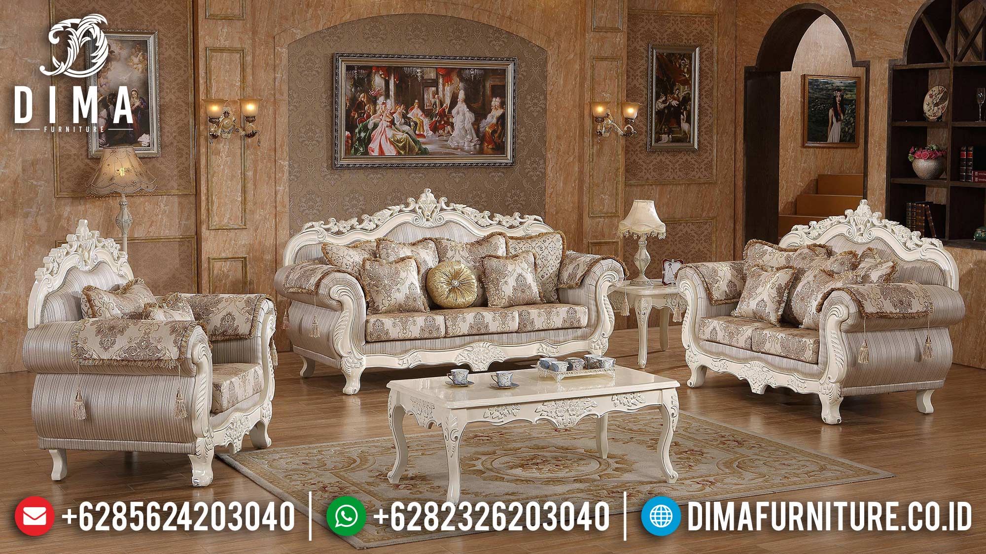 Jual Sofa Tamu Mewah Terbaru Luxury Excellent Duco Color ST-1385