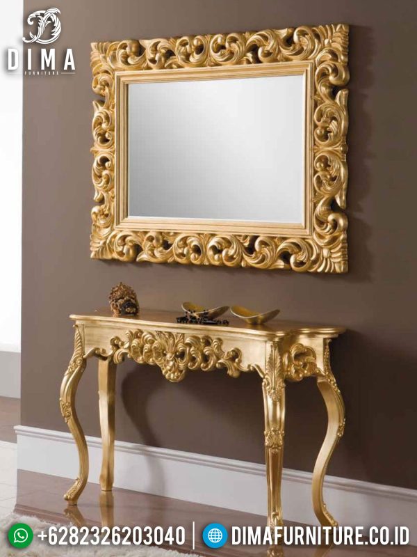New Meja Konsol Mewah Jepara Luxury Golden Carving Luxury Furniture Jepara ST-1344