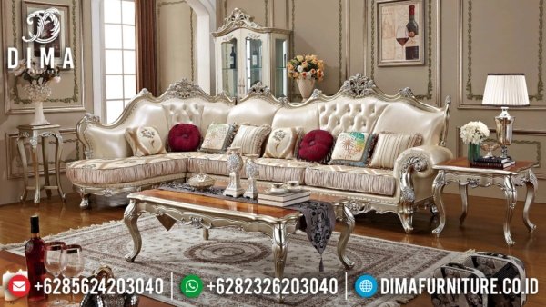 New Set Sofa Tamu Mewah Luxury Excellent Champagne Color Glossy ST-1388
