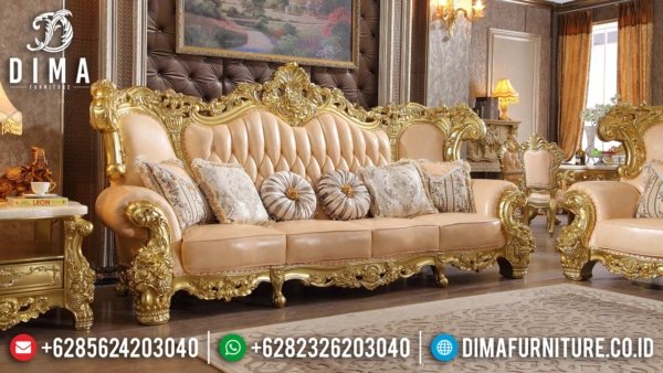 New Sofa Tamu Jepara Mewah 3 Dudukan Luxury Carving Furniture Klasik Jepara ST-1368