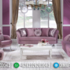 New Style Sofa Tamu Minimalis Putih Duco Luxury Furniture Jepara ST-1302