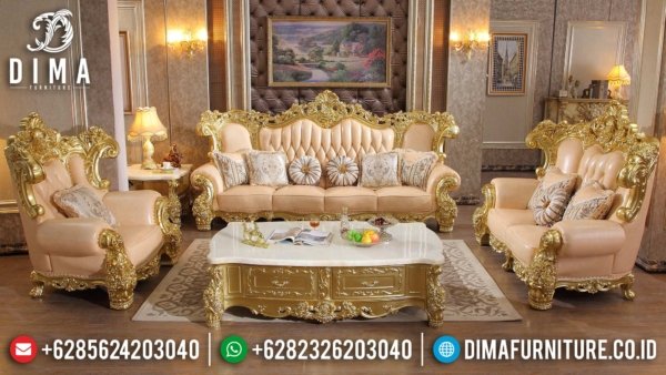 Promo Ramadhan New Sofa Tamu Mewah Ukir Jepara Luxury Golden Shine Duco Color ST-1356