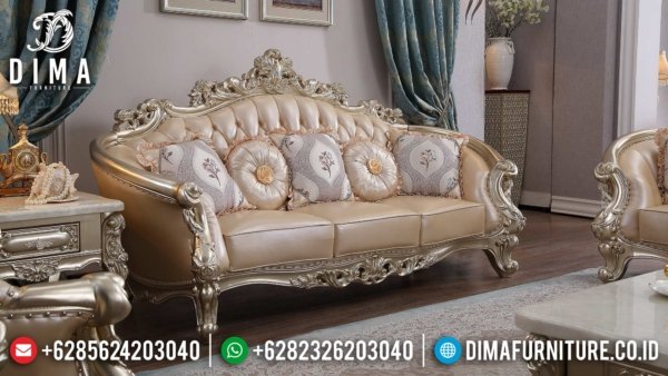 Sofa Tamu 3 Seat Mewah Ukiran Jepara Luxurious Design New Furniture Jepara ST-1371